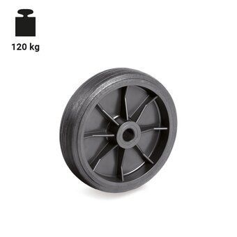 TR-51-W-Wielen van zwart thermoplastisch rubber
